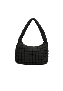 Bolso hobo grande acolchado en nylon